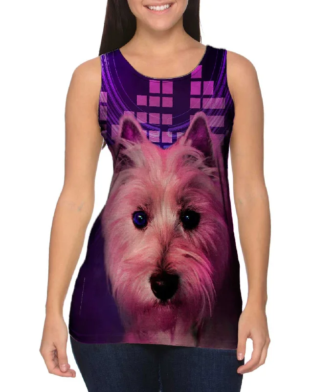 Trendy Tie-Dye Tank Top-DJ Yorkie Puppy