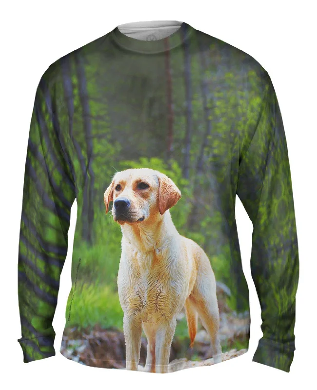 Soft Casual Long Sleeve Shirt-Fearless Hunter Golden Retriever