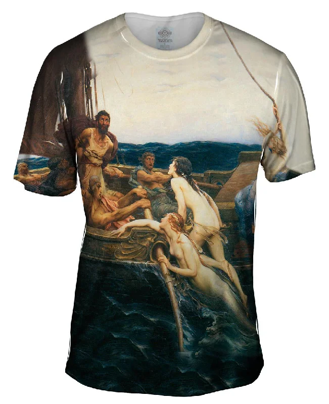 Fun Graphic T-shirt-Herbert James Draper - "Ulysses And The Sirens" (1909)