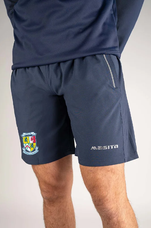 Cool Graphic Design Shorts-Navan O' Mahonys Tara Style Navy Leisure Short Adult