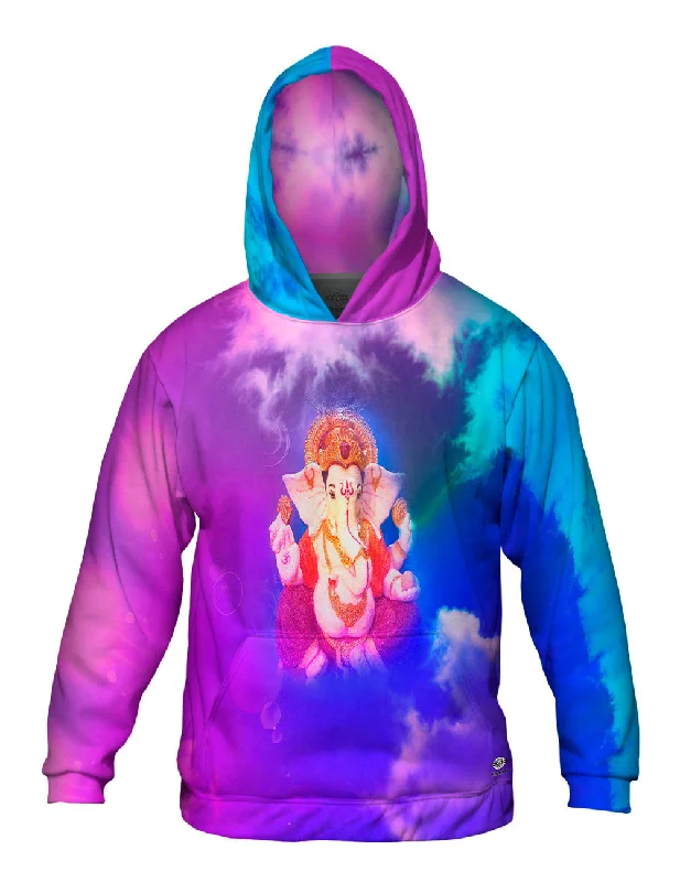 Retro Style Hoodie-"Hindu God Ganesha Ganpathy"