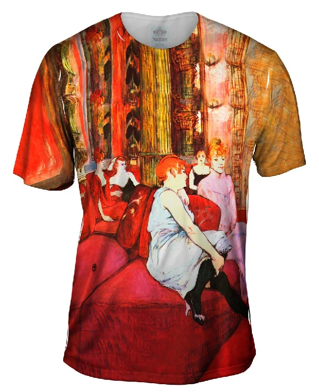 Statement Graphic T-shirt-Henri de Toulouse Lautrec - "Salon at the Rue des Moulins" (1894)