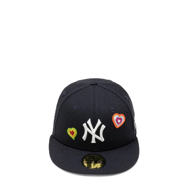 Casual Sun Hat-59FIFTY NY YANKEES CHAIN STITCH HEART FITTED CAP