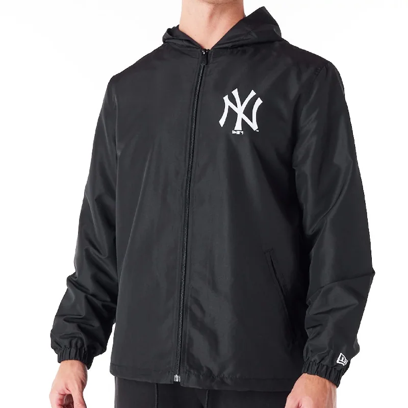 Lightweight Hiking Jacket-New York Yankees MLB Black Coach Jacket