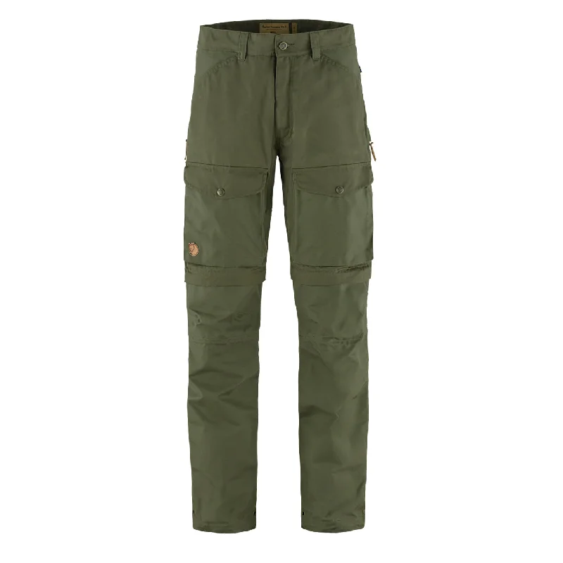 Bold Text Graphic Pants-Fjallraven Gaiter Trousers No. 1 Laurel Green