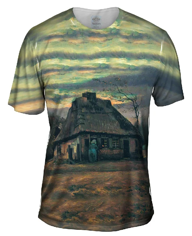 Cool Vintage T-shirt-Van Gogh -"Straw Hats at Dusk" (1885)