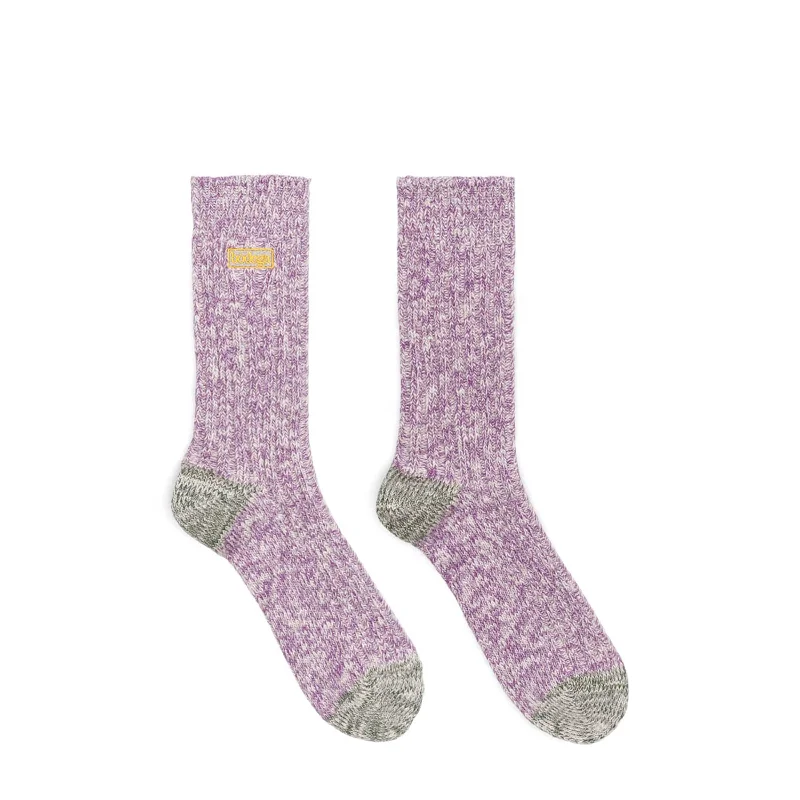 Fun Patterned Crew Socks-x Druthers SLUB SOCK