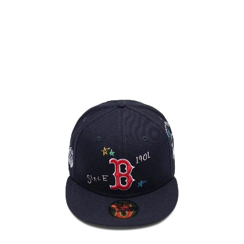 Bold Text Hat-SCRIBBLE 5950 11097 BOSRED  OTC