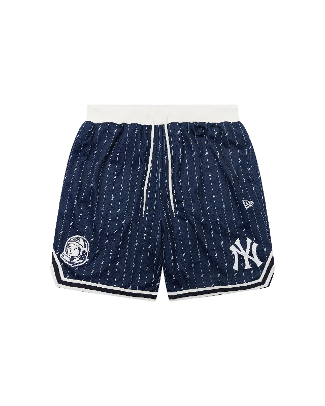 Custom Printed Shorts-NY Yankees Pinstripe Mesh Short