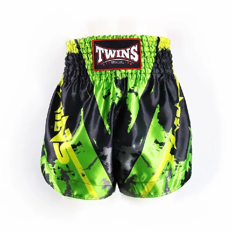 Outdoor Hiking Shorts-Twins Special Muay Thai Shorts TBS Candy Black Green