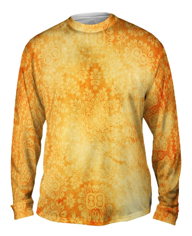 Simple Cotton Long Sleeve-Floral Goddess Orange