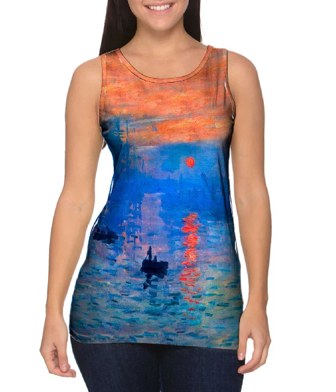 Athletic Performance Tank-Claude Monet - "Impression Sunrise" (1873)