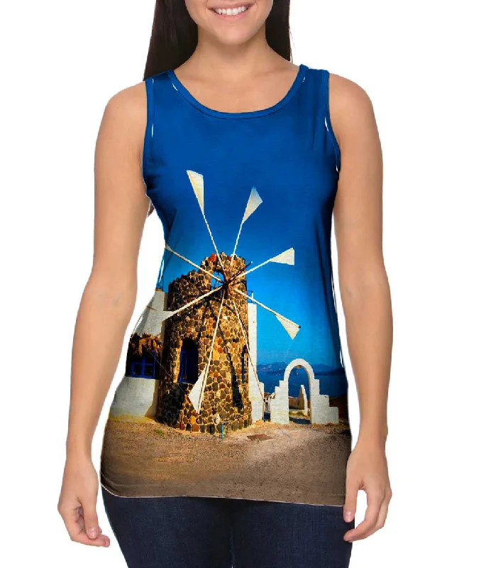 Slim Fit Workout Tank-Cyclades Mill Greece