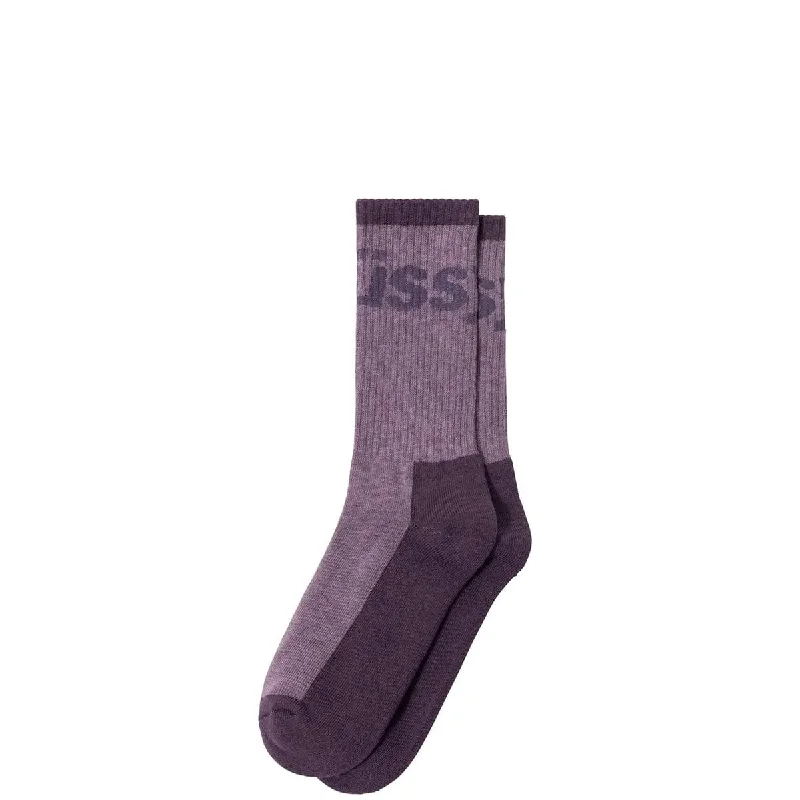 Graphic Print Crew Socks-LOGO JACQUARD TRAIL SOCKS