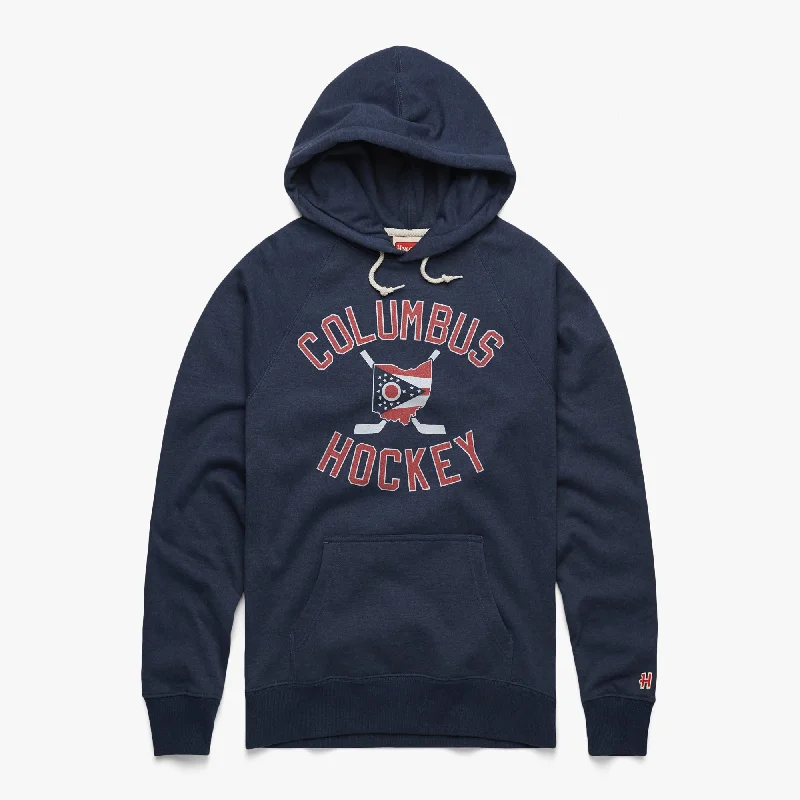 Travel Ready Hoodie-Columbus Ohio Hockey Hoodie