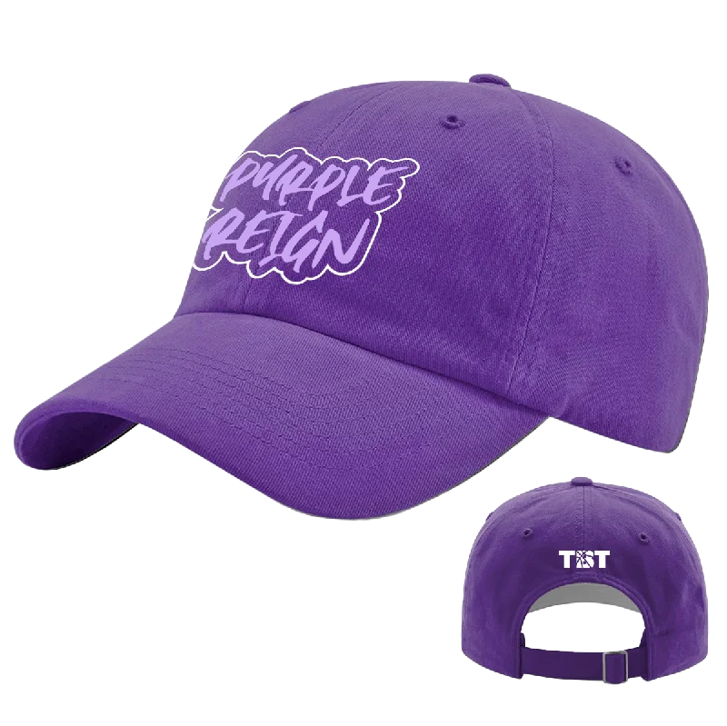 Bold Print Hat-PURPLE REIGN HAT