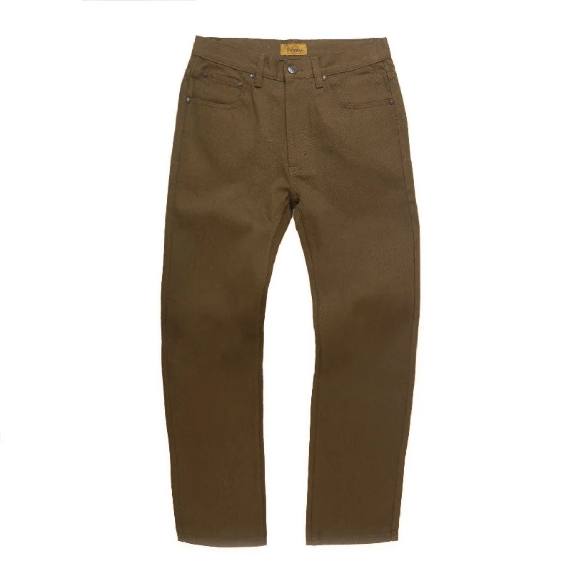 Casual Outdoor Pants-V1761 Veno Twill Denim Jeans - Golden Brown (NEW)