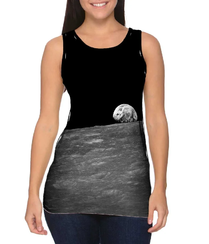 Vintage Logo Tank-Earth Rise Space