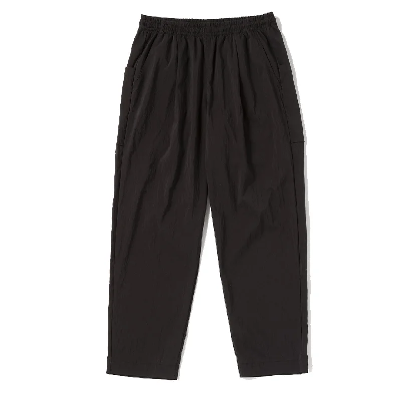 Trendy Patterned Pants-Jackman Crepe Umps Pants Black