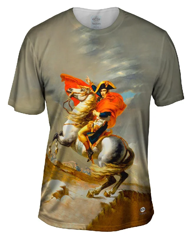 Tie Dye T-shirt-Jacques-Louis David - "Bonaparte franchissant le Grand-Saint-Bernard" (1801)