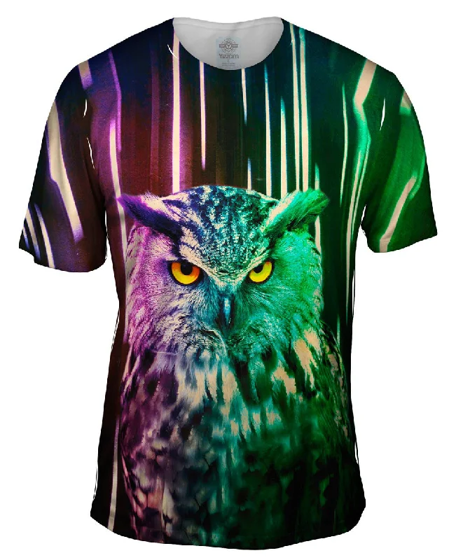 Retro Music T-shirt-Europa Owl