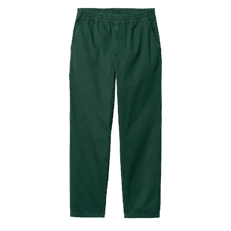 Soft Cotton Lounge Pants-Carhartt WIP Flint Pant Discovery Green