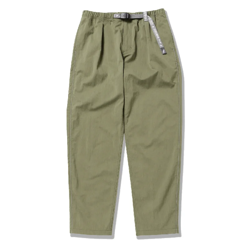 High-Waisted Casual Pants-Gramicci x And Wander Nyco Climbing G-Pant Olive