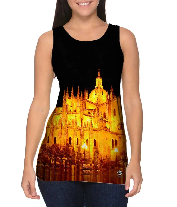 Soft Cotton Sleeveless Shirt-Cathedral De Segovia