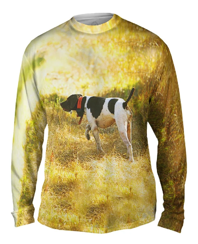 Warm Winter Long Sleeve Shirt-English Pointer Hunting