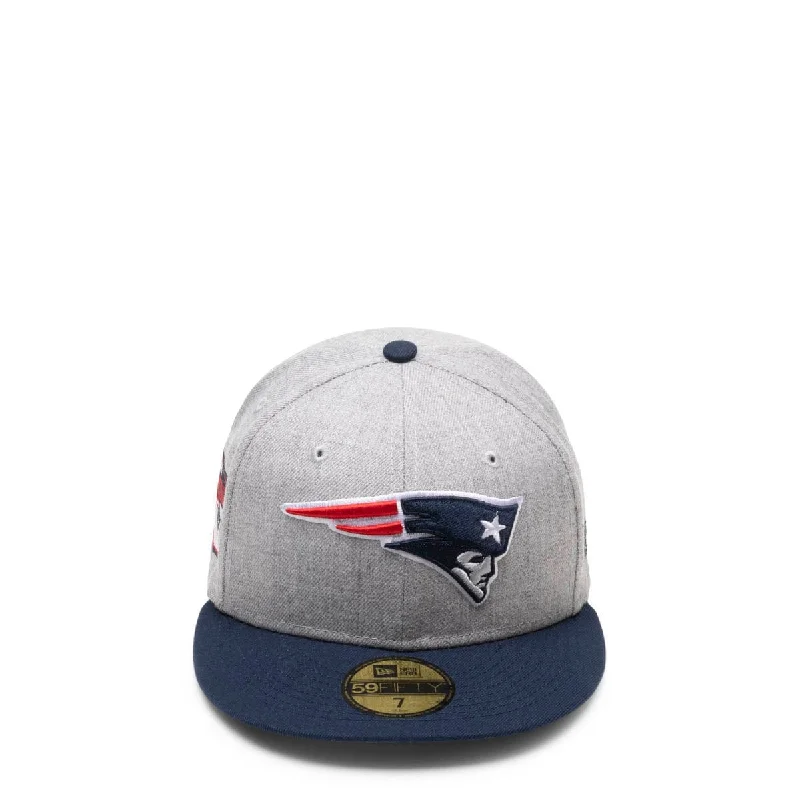 Comfortable Hiking Hat-59FIFTY NEW ENGLAND PATRIOTS HEATHER FITTED HAT