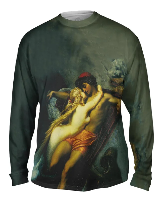 Graphic Print Long Sleeve-Frederic Leighton - "The Fisherman And The Syren"