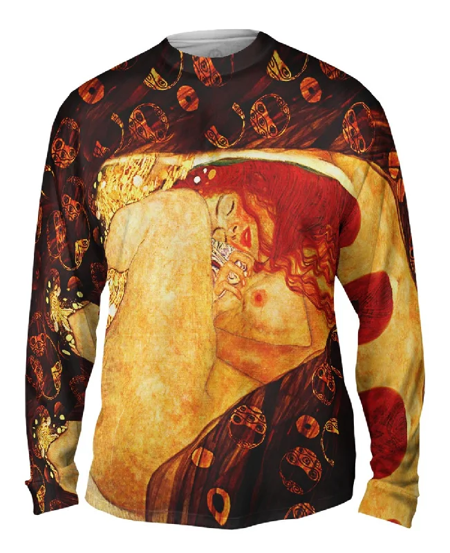 Custom Embroidered Long Sleeve-Gustav Klimt - "Danae" (1907)