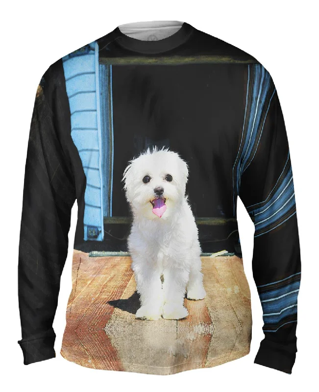 Custom Printed Long Sleeve-Glistening Maltese