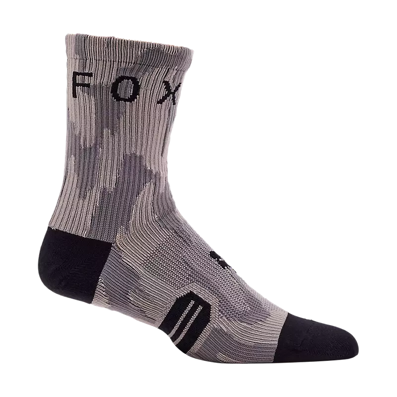 Trendy Funky Socks-Fox Racing 6" Ranger Sock - Swarmer - Gray-Light Gray