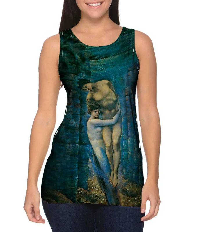 Activewear Tank Top-Edward Burne Jones - "Mermaid Hugging Man"