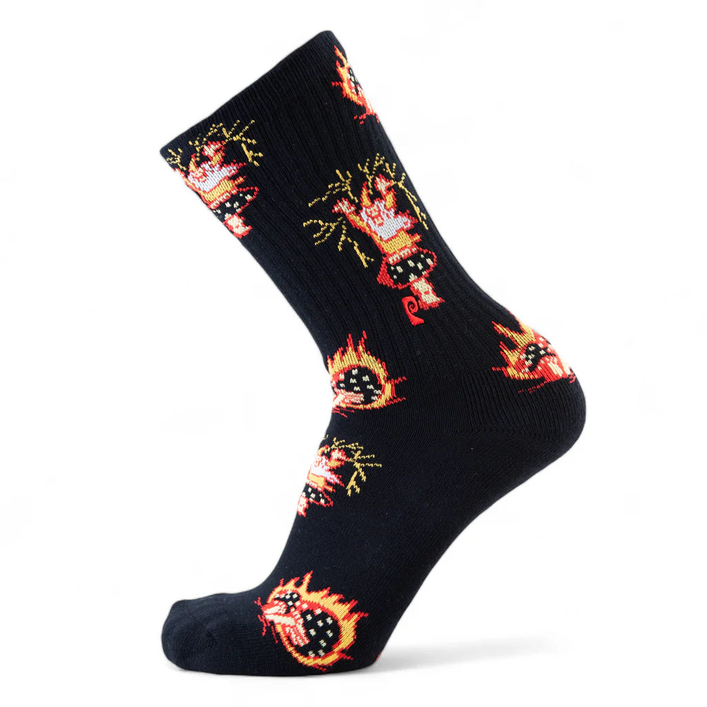 Comfortable Trainer Socks-Psockadelic Wizard Shroom Socks