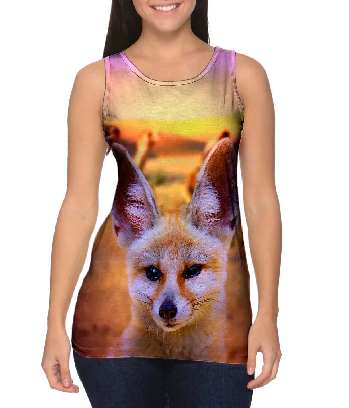 Motivational Sports Tank Top-Civil Fennec Fox