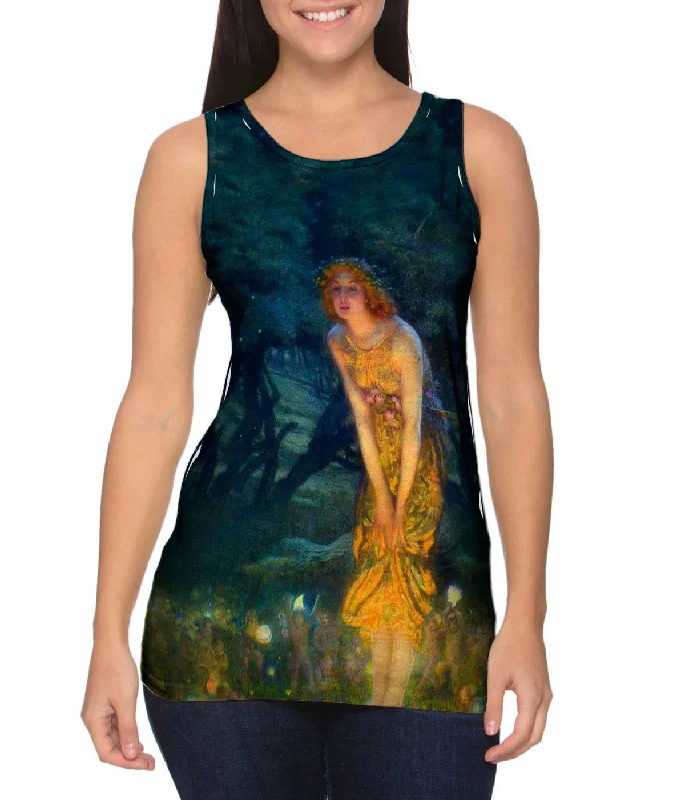 Motivational Sports Tank Top-Edward Robert Hughes - "Midsummer Eve"