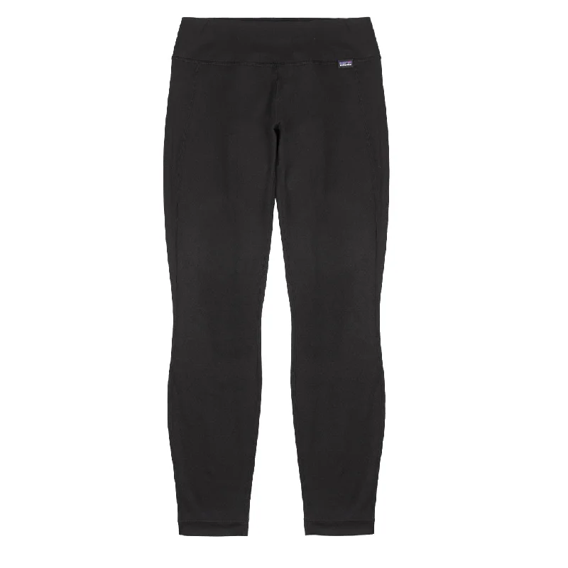 Comfortable Lounge Pants-Patagonia Womens Capilene Midweight Bottoms Black