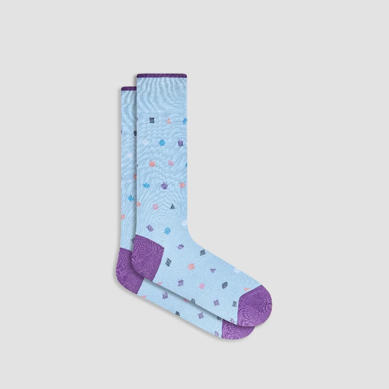 Colorful Striped Socks-Geometric Mid-Calf Socks