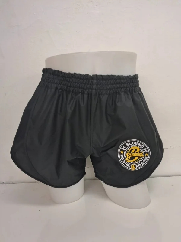 Soft Cotton Shorts-Blegend Boxing Shorts Powerhouse 2.0 Black