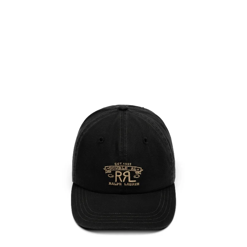 Bold Text Hat-DOUBLE RL LOGO SPORTSMAN CAP