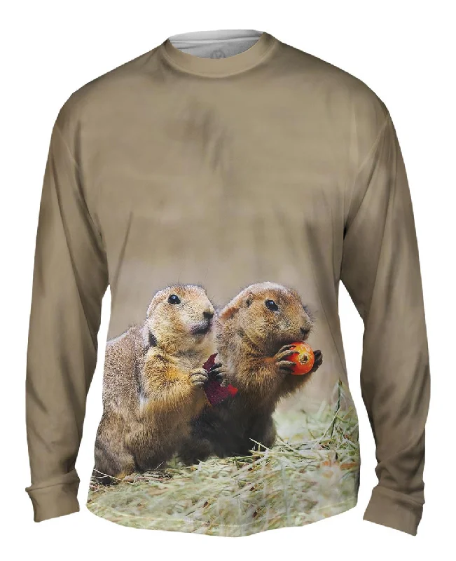 Custom Family Long Sleeve Shirt-Fall Praire Dogs