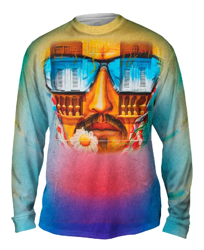 Custom Long Sleeve Shirt-Graffiti Always Watching