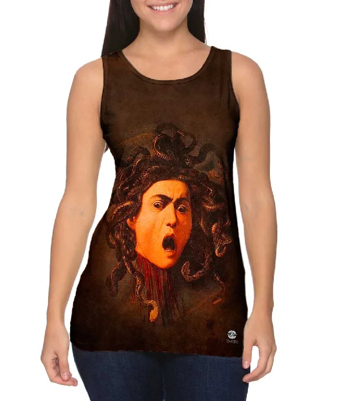 Comfortable Gym Tank Top-Caravaggio - "Medusa" (1597)