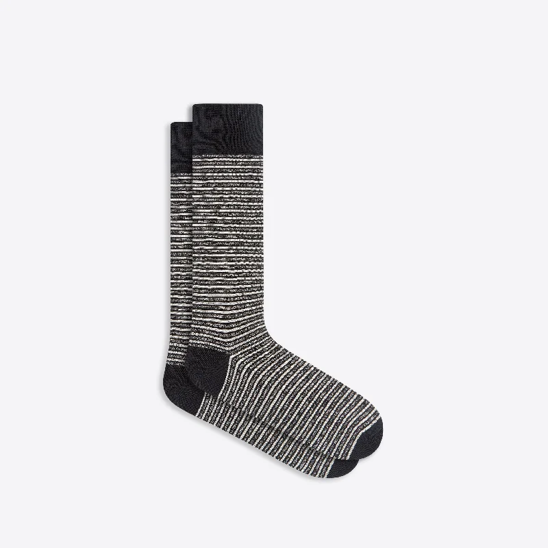 Fun Graphic Design Socks-Striped Mid-Calf Socks