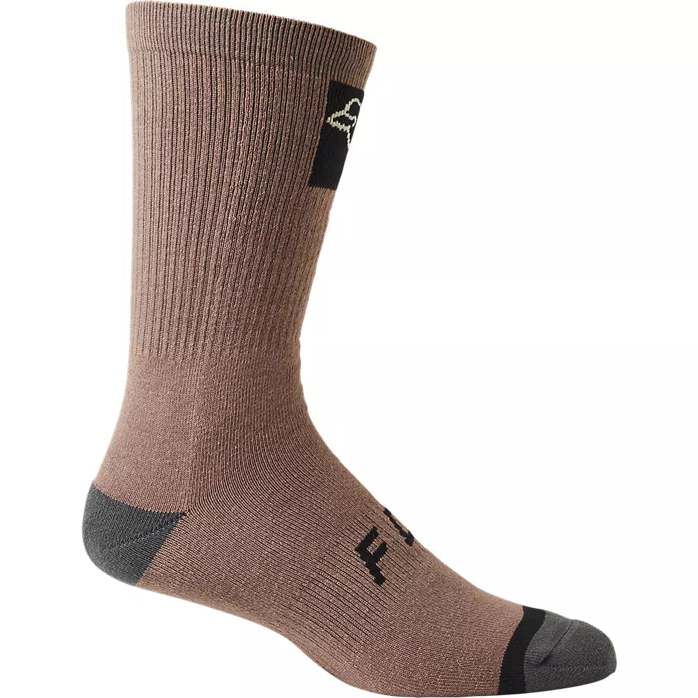 Soft Stretch Ankle Socks-Fox Racing 8" Defend Crew Sock - Plum Perfect