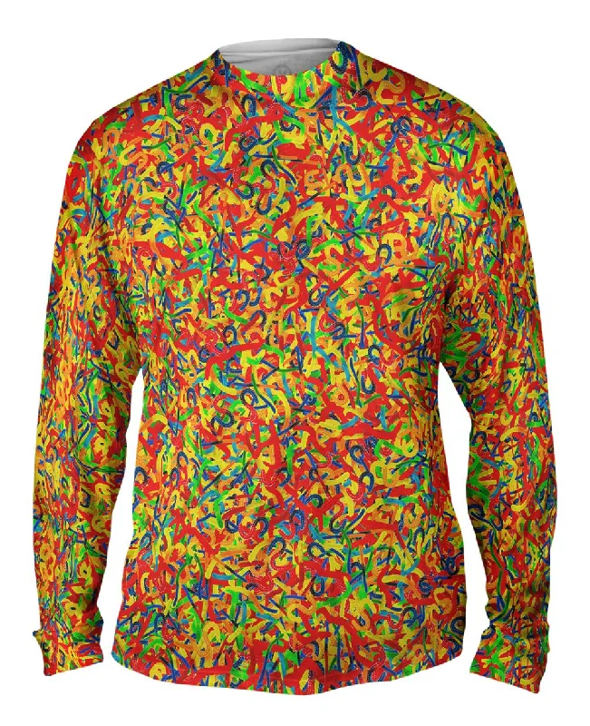 Soft Fleece Long Sleeve Shirt-Gummy Worm Time