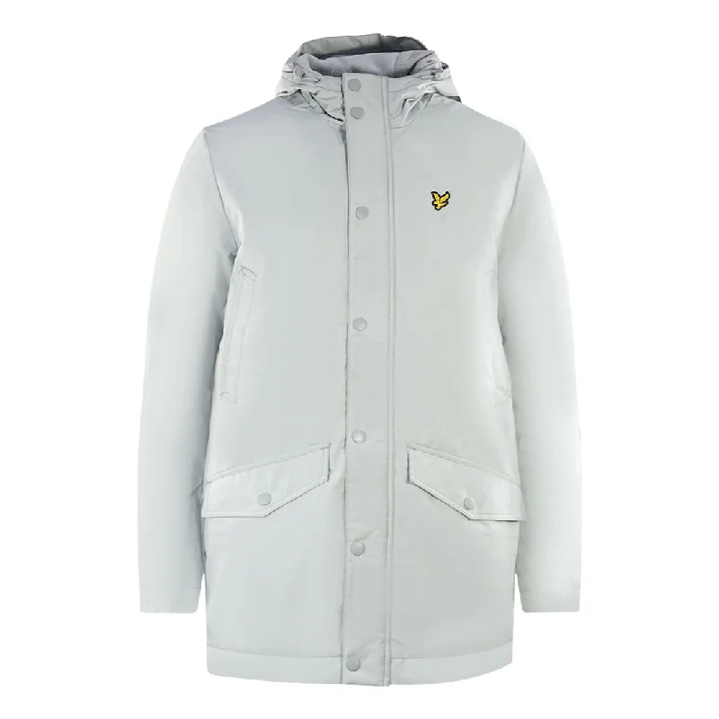 Soft Cashmere Jacket-Lyle & Scott Technical Parka Light Blue Jacket