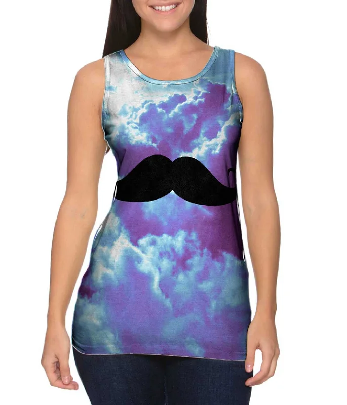 Customizable Gym Tank-Daydreaming About Moustache Hipster